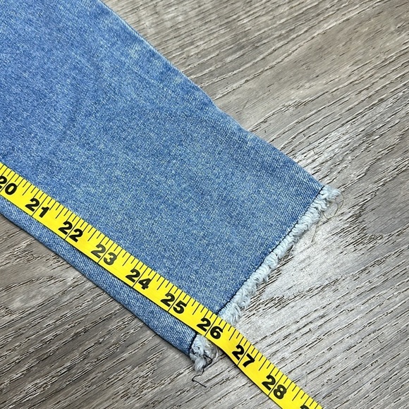 Joe’s Jeans The Icon Mid-Rise Skinny Crop Jeans Raw Hem Blue Wash Women’s Sz 27 - Picture 11 of 12